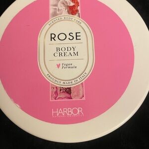 Harbor Natural Cosmetics Rose Body Cream - Pink and White